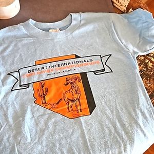 Boys vintage 1983 tshirt Phoenix AZ single stitch 10-12 USA western IHMSA champs